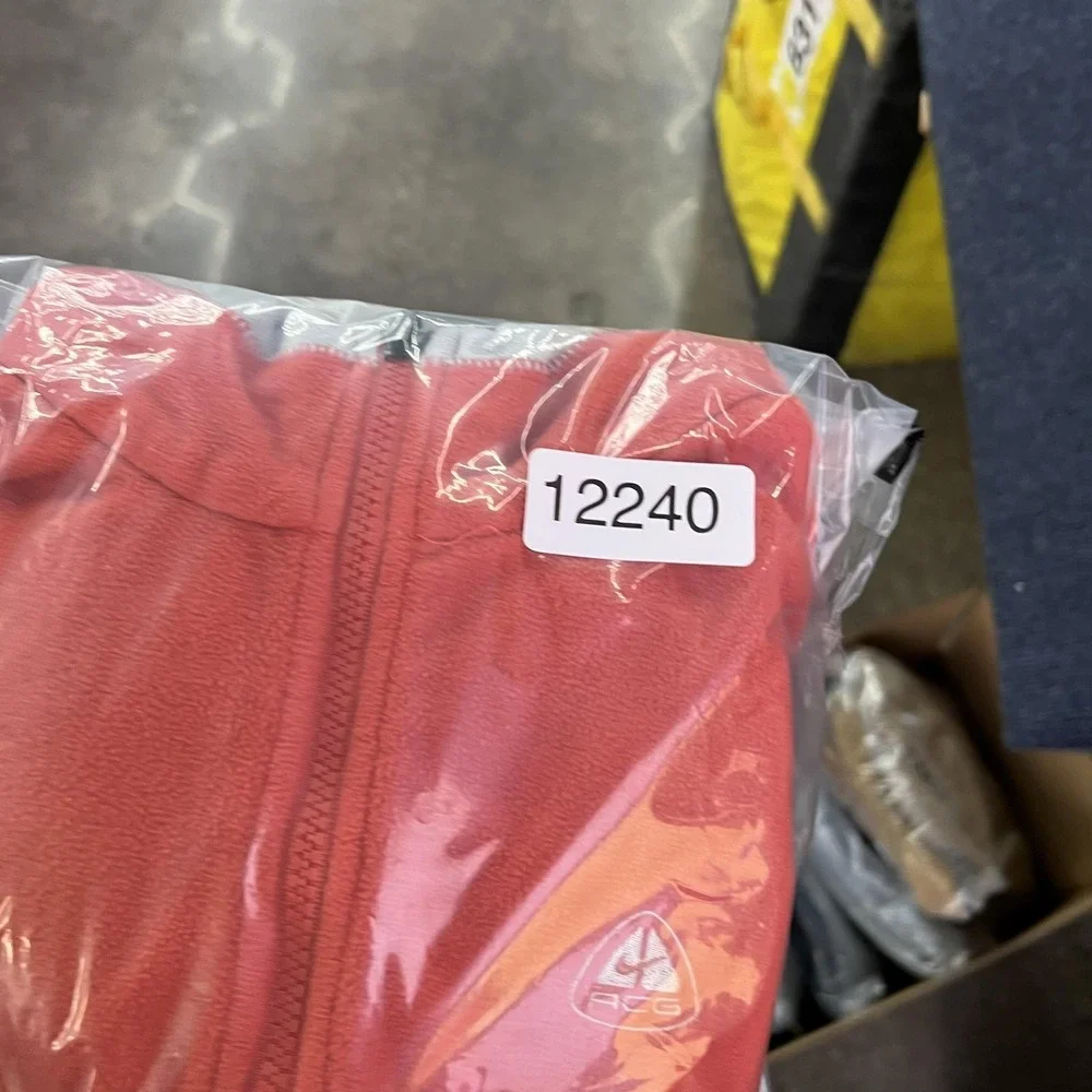 Nike ACG Fleece Jacket Womens XS‎ Red Therma-Fit Full Zip Outdoor Hiking Warm